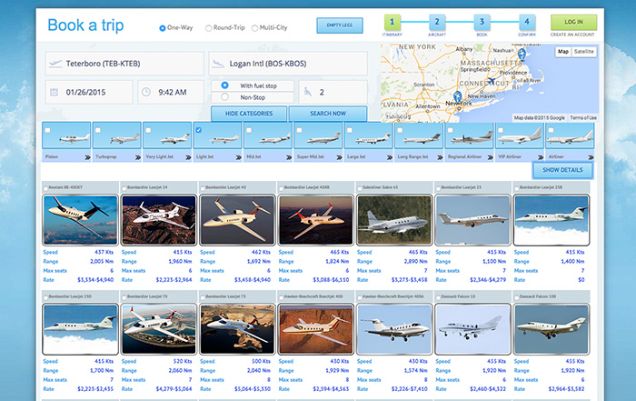 AirCharter.com New Booking Engine