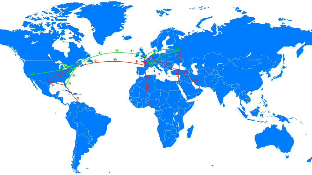 Private Jet Routes- Aircharter.com